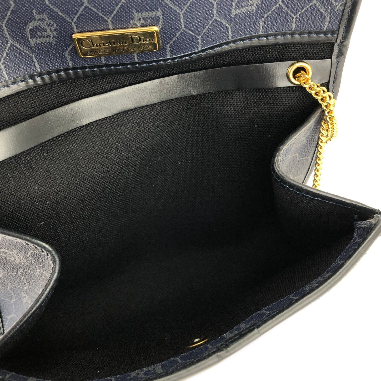 Christian Dior ディオール ハニカム柄 チェーン ポシェット ミニ