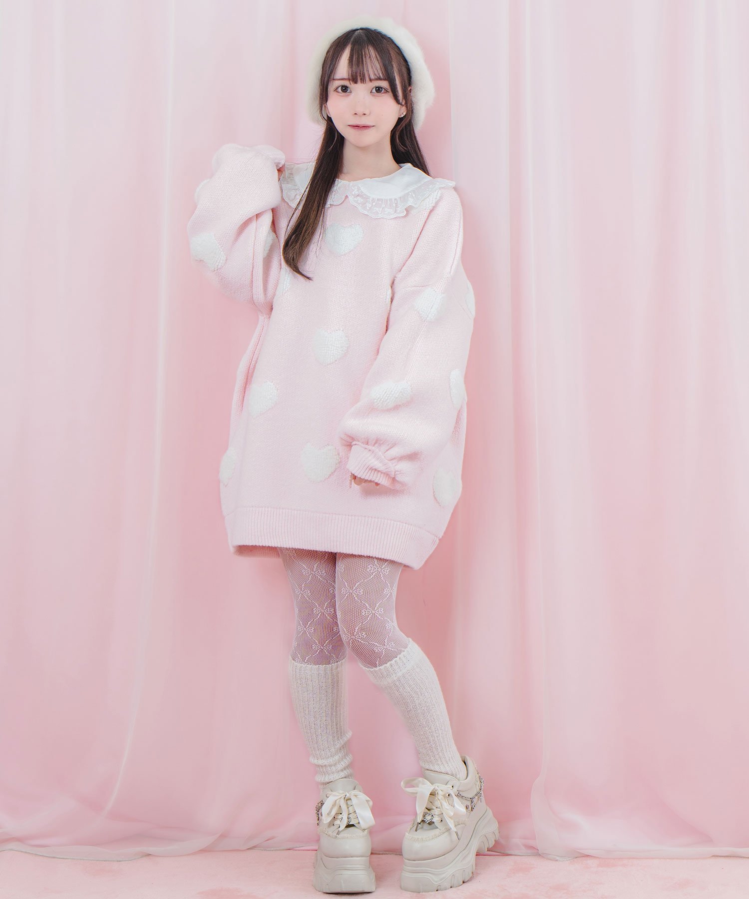 ハートジャガードビッグニット – BUNNY APARTMENT