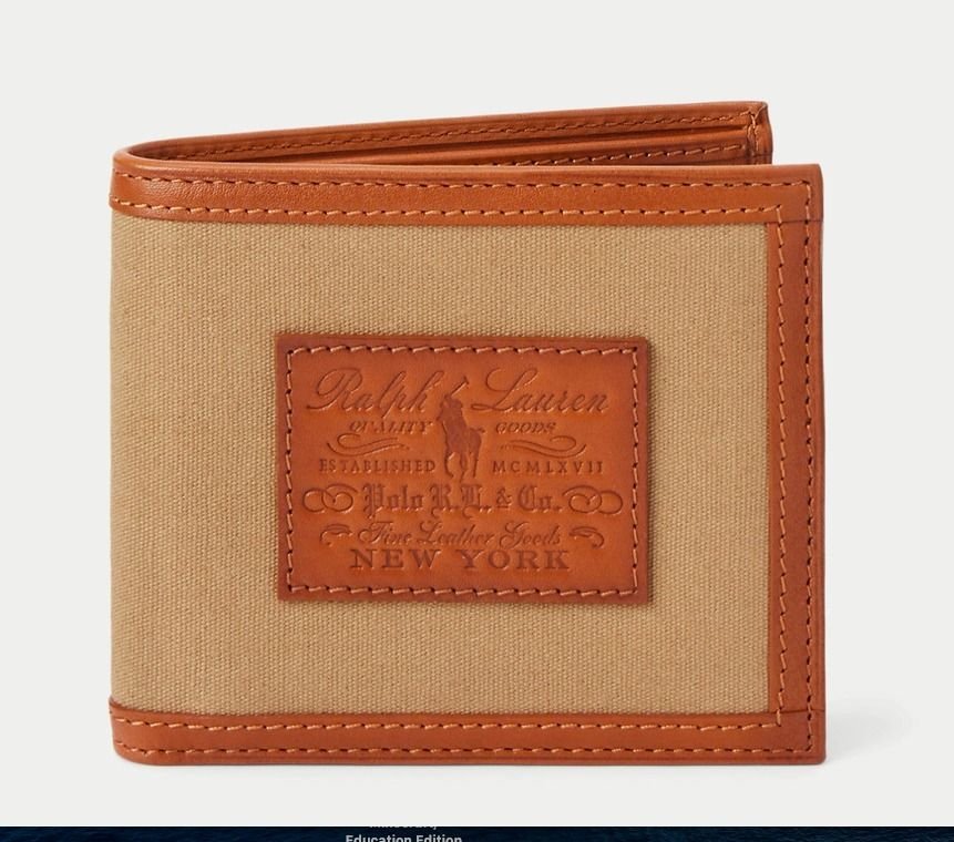 ポロラルフローレン ヘリテージ 二つ折りウォレット財布 (Ralph Lauren