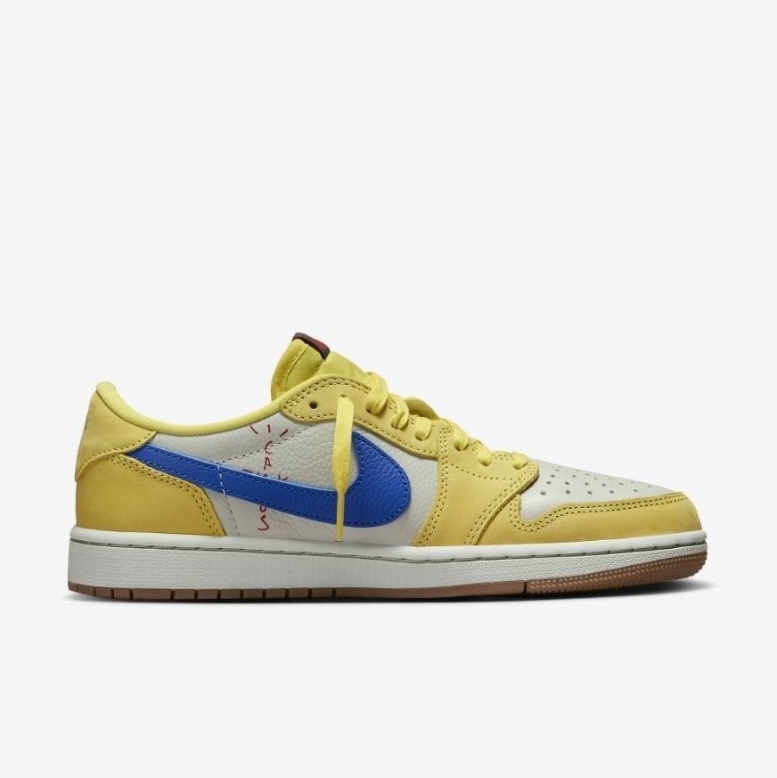 ナイキ】Nike Jordan 1 x Travis Scott Low OG Canaryカナリー (Nike