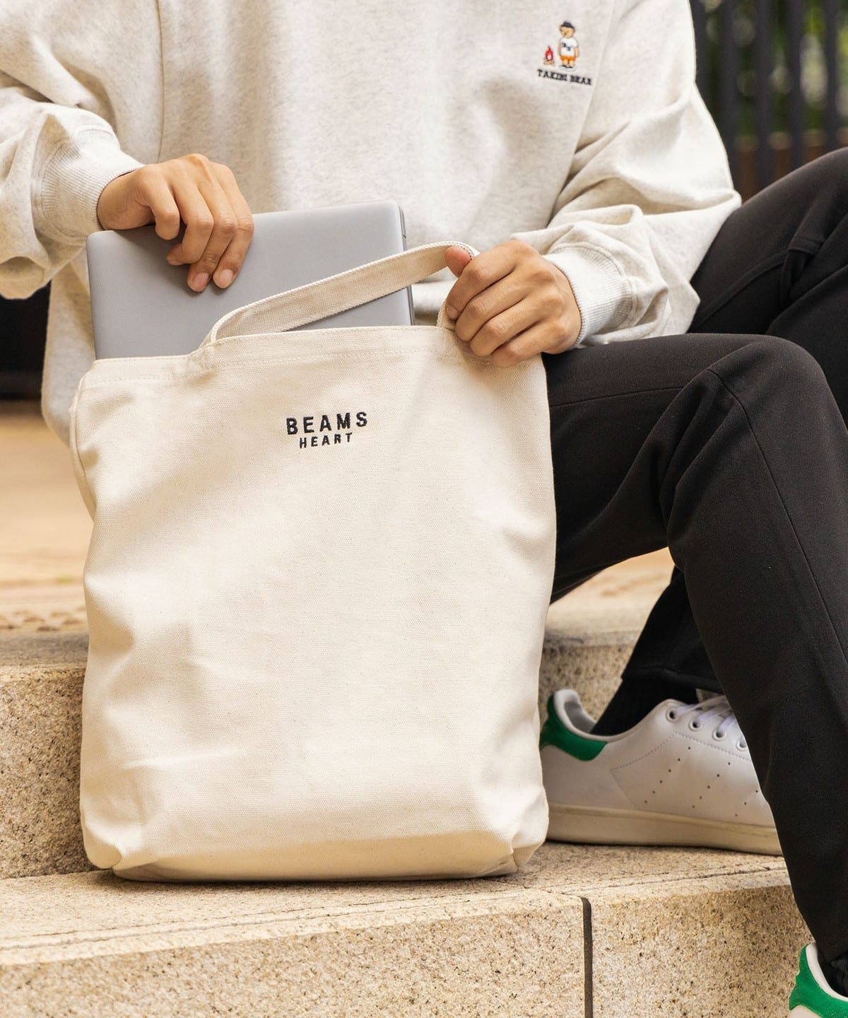 BEAMS HEART（ビームス ハート）キャンバス 2WAY トートバッグ（A4