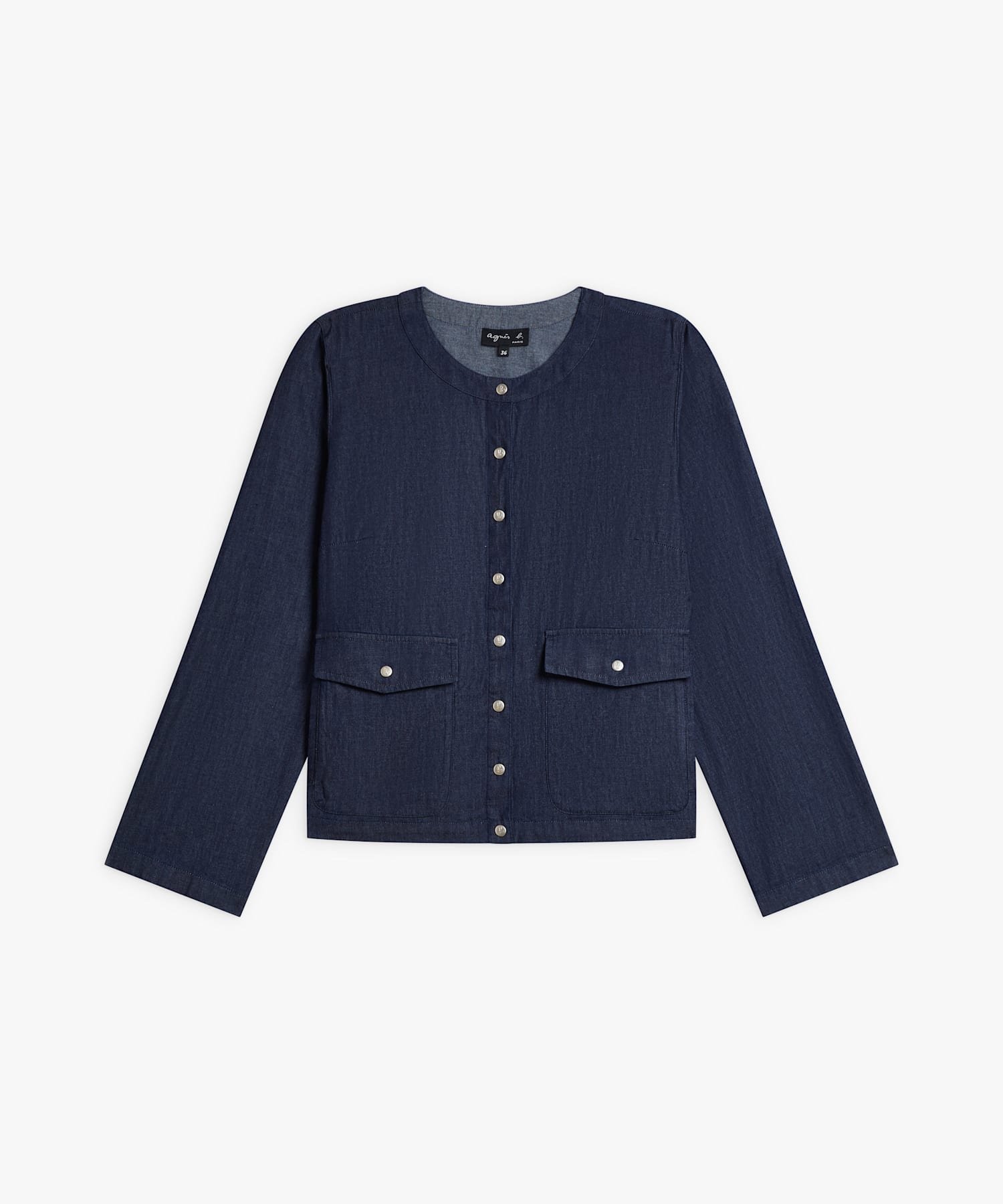 デニム 長袖 シャツカーディガン ｜agnès b. FEMME（ファム